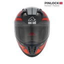 Casco Acerbis X-WAY GRAPHIC Naranja Gris - imagen 2
