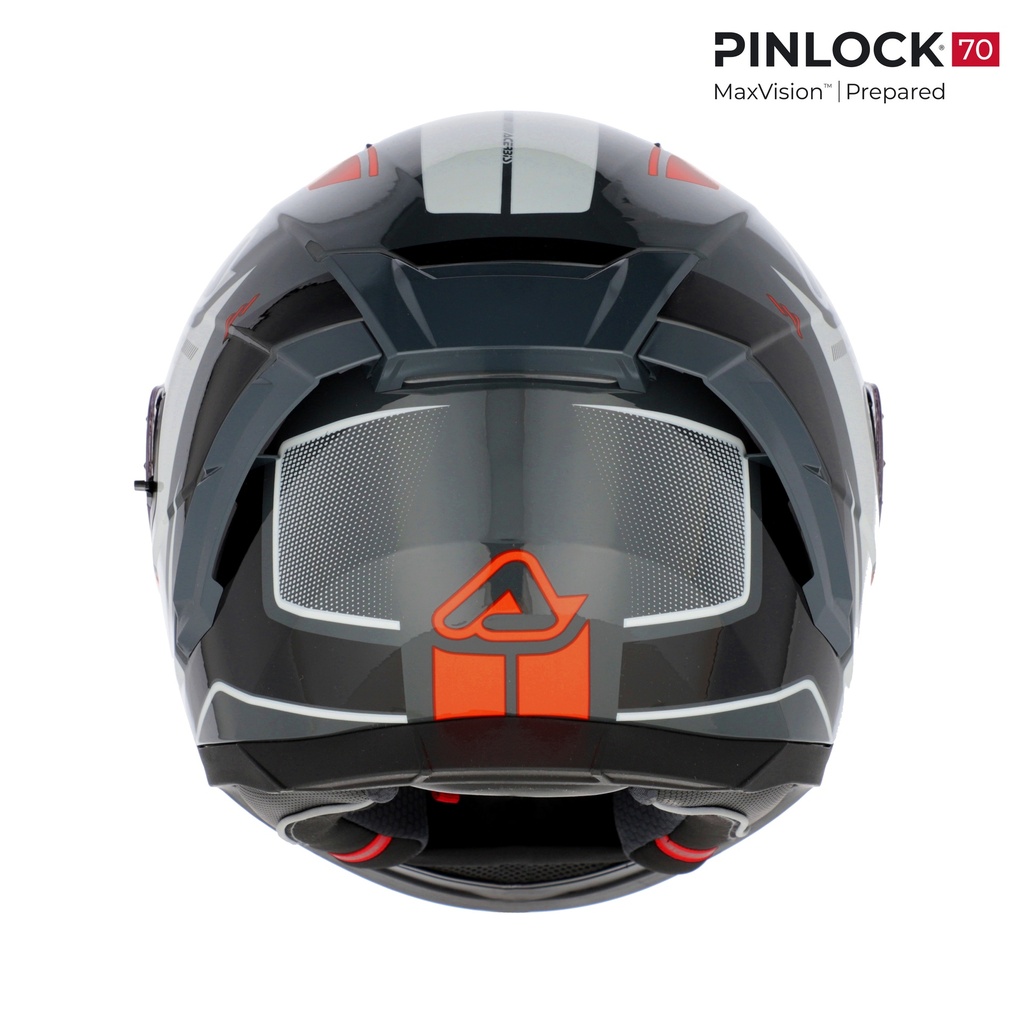 Casco Acerbis X-WAY GRAPHIC Naranja Gris - imagen 3