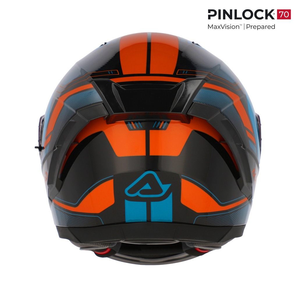 Casco Acerbis X-WAY GRAPHIC Azul Naranja - imagen 2