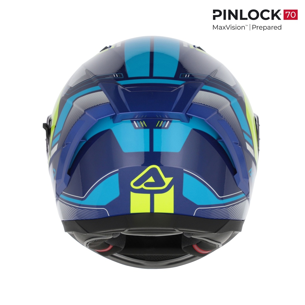 Casco Acerbis X-WAY GRAPHIC Azul Amarillo - imagen 3
