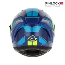 Casco Acerbis X-WAY GRAPHIC Azul Amarillo - imagen 3