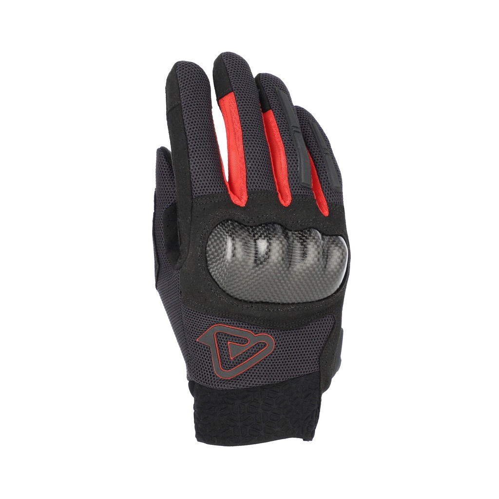 Guantes Acerbis Ramsey MY Ventilados Pro Negro Rojo - imagen 2