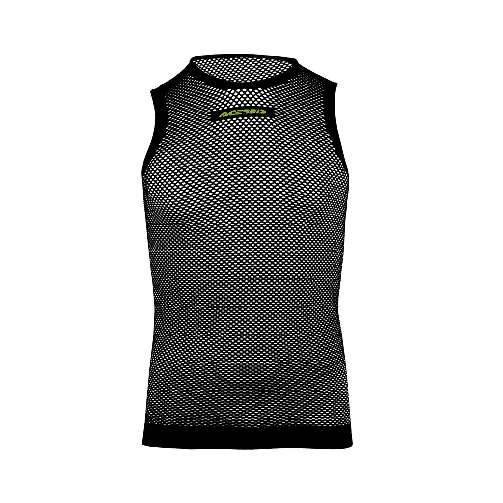 Camiseta Acerbis X-MESH Sin Mangas Negro Amarillo - imagen 1