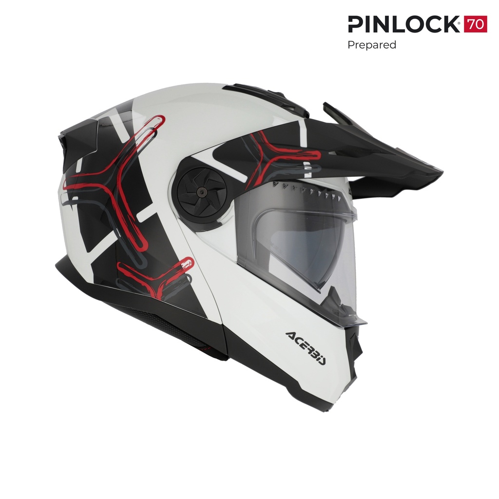 Casco Acerbis RIDER Blanco Negro - imagen 2