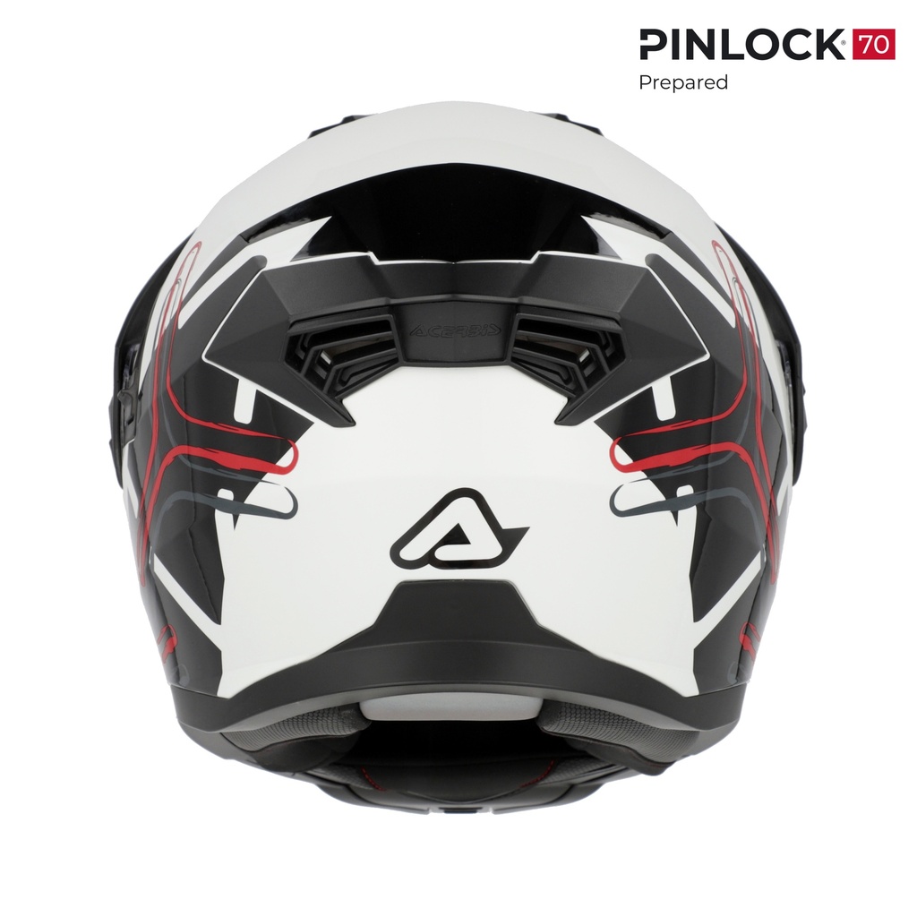 Casco Acerbis RIDER Blanco Negro - imagen 3