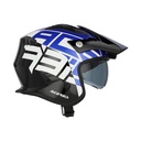 Casco Acerbis Jet Aria Graphic Negro Azul - imagen 1