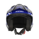 Casco Acerbis Jet Aria Graphic Negro Azul - imagen 3