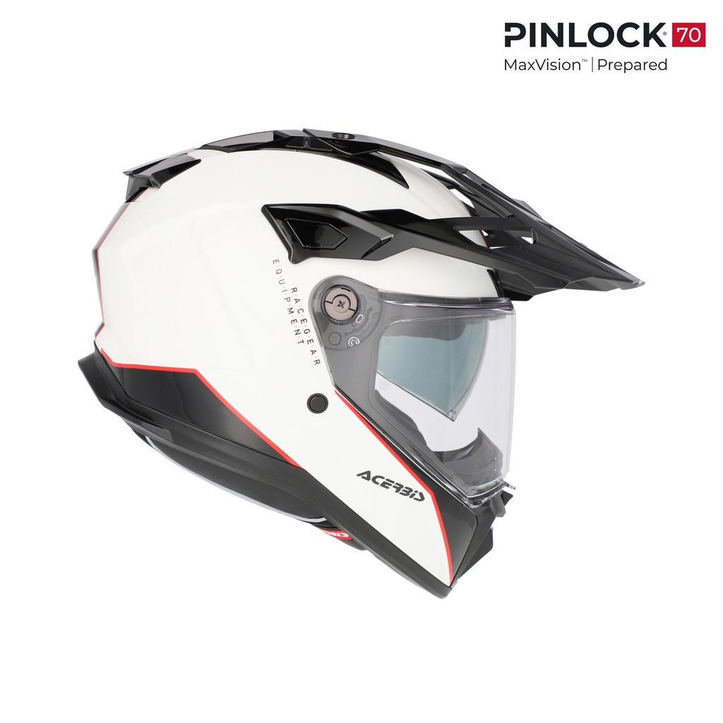 Casco Acerbis ATTACK Blanco Negro - imagen 1