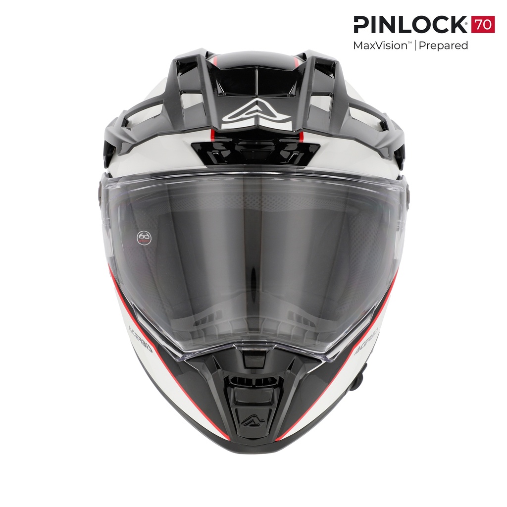 Casco Acerbis ATTACK Blanco Negro - imagen 3