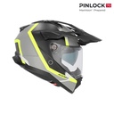 Casco Acerbis ATTACK Negro Amarillo Flúo - imagen 1