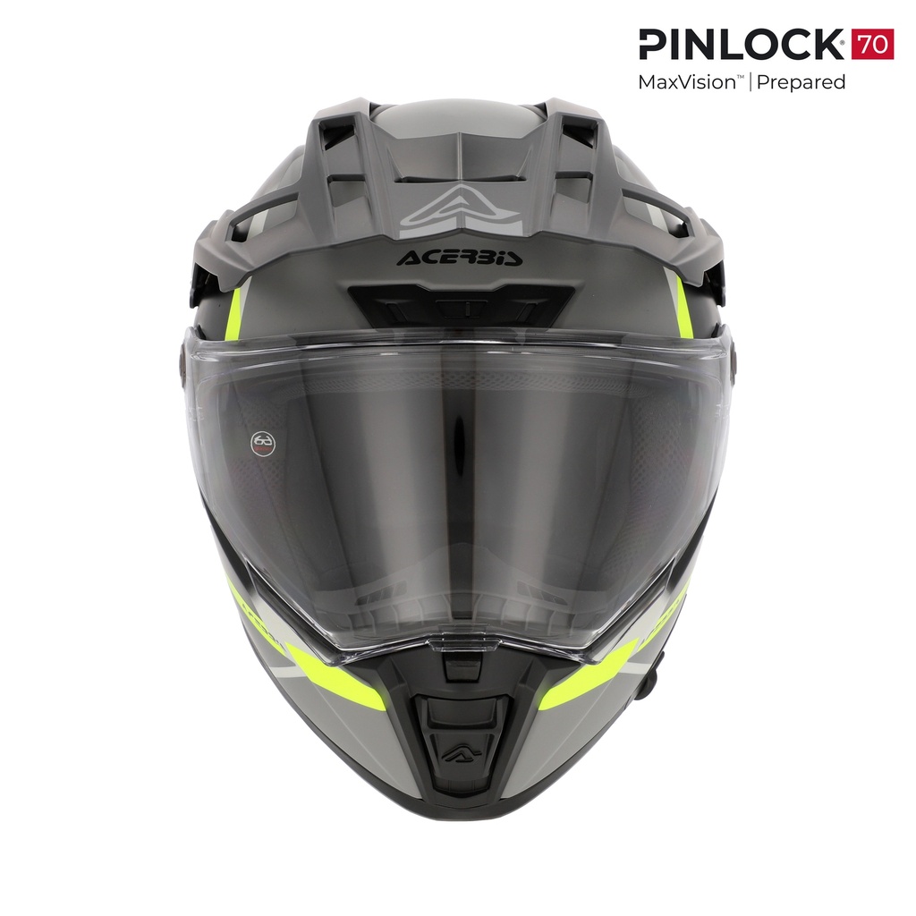 Casco Acerbis ATTACK Negro Amarillo Flúo - imagen 3