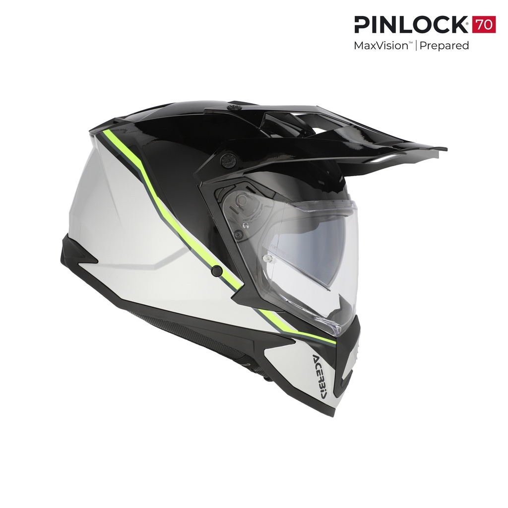 Casco Acerbis ASSAULT Negro Amarillo Flúor - imagen 1