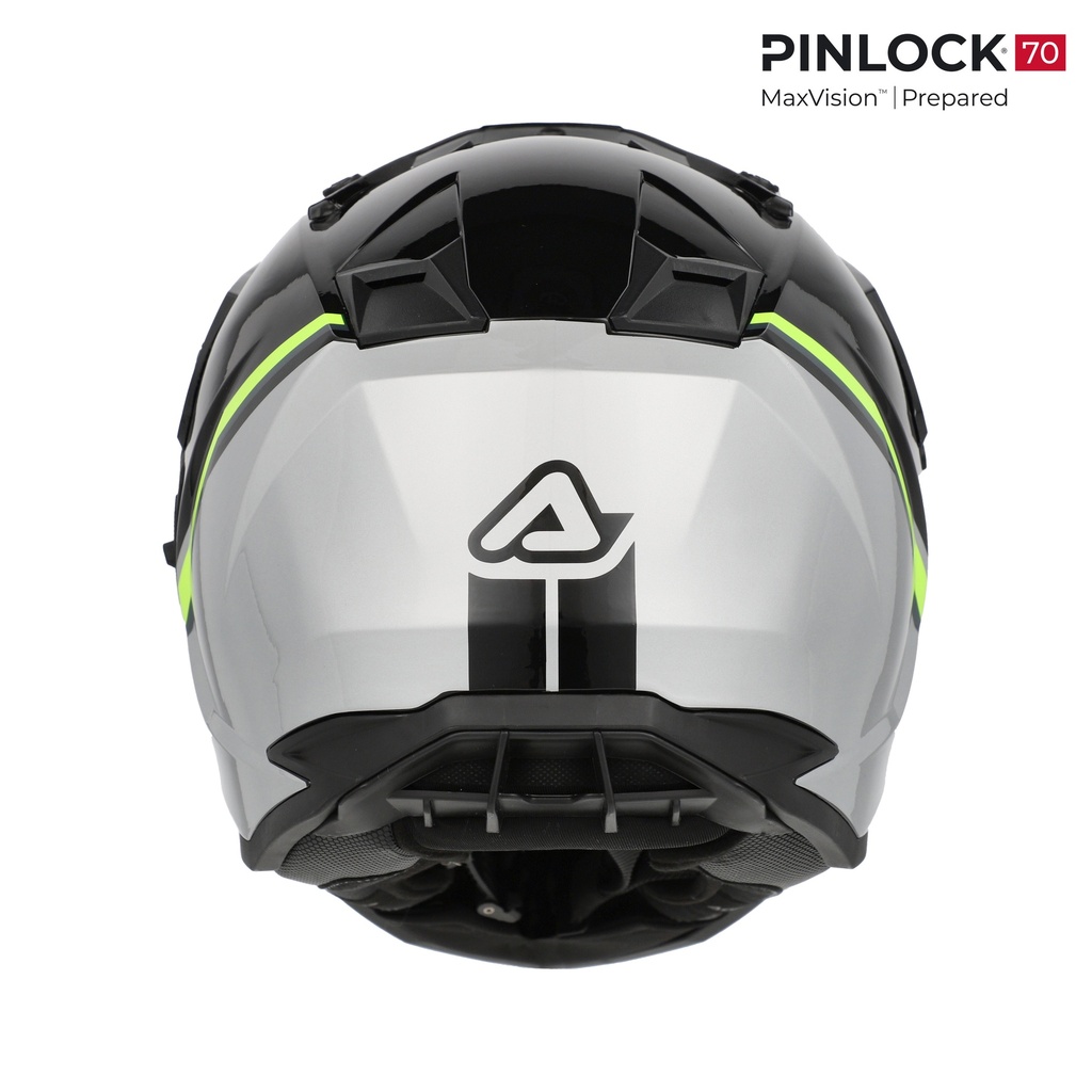 Casco Acerbis ASSAULT Negro Amarillo Flúor - imagen 2
