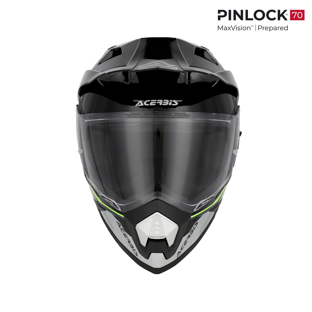 Casco Acerbis ASSAULT Negro Amarillo Flúor - imagen 3