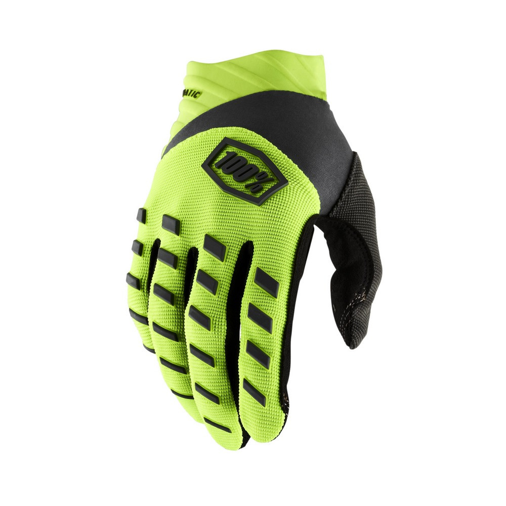 Guantes 100% Airmatic Amarillo Fluor / Negro ·