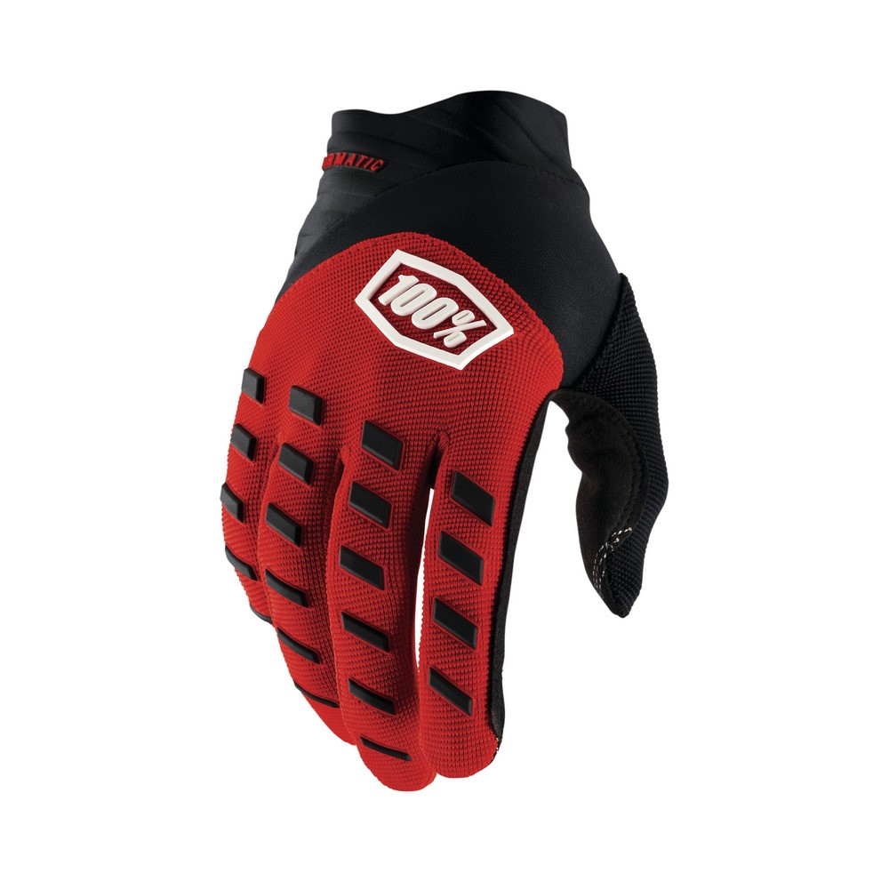 Guantes 100% Airmatic Rojo / Negro ·