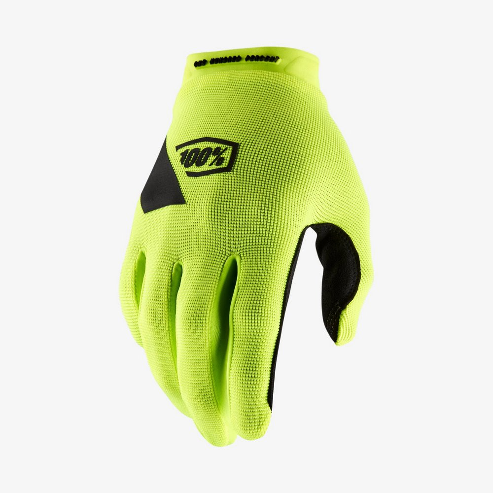Guantes 100% Ridecamp Amarillo Fluor ·