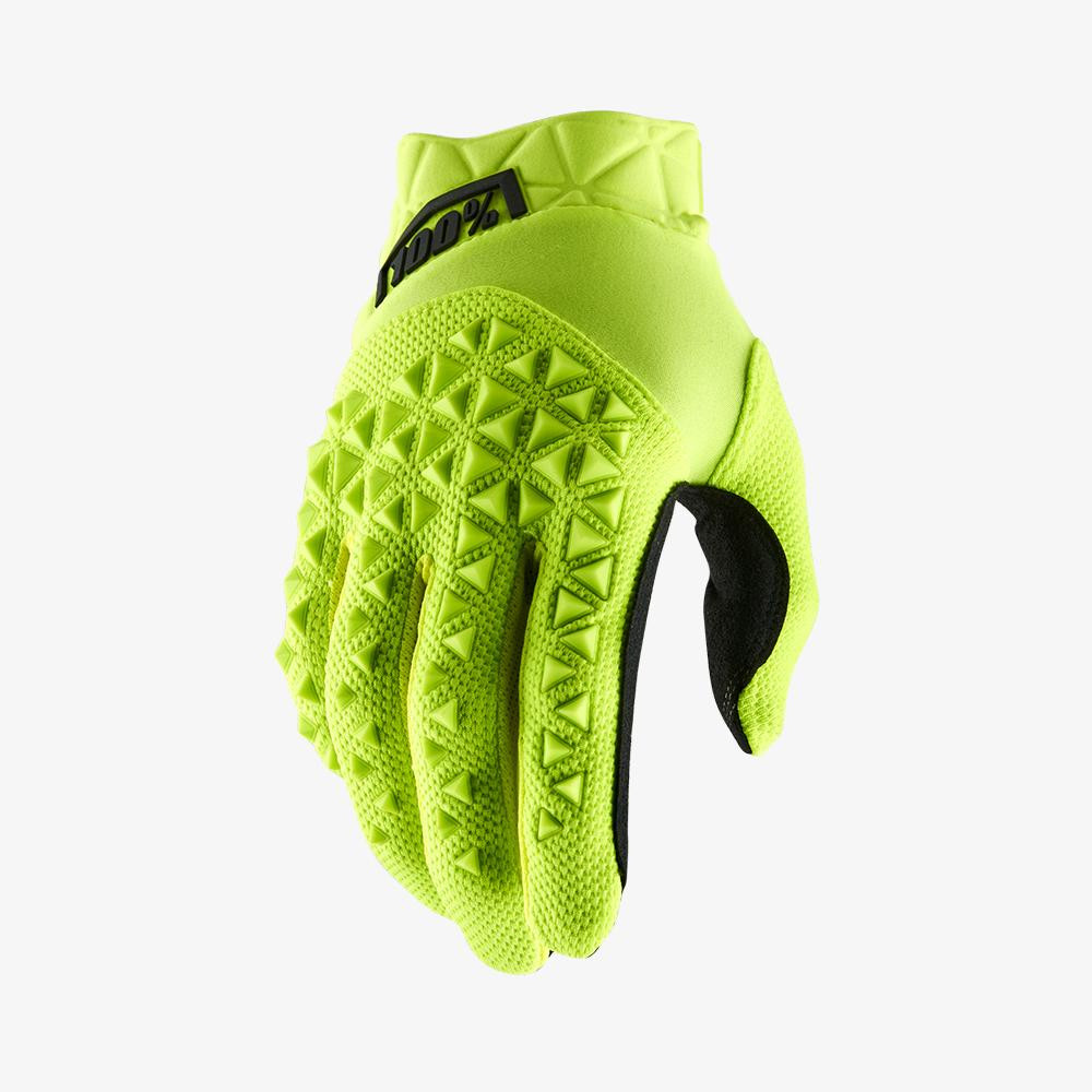 Guantes 100% Airmatic Youth Amarillo Fluor / Negro