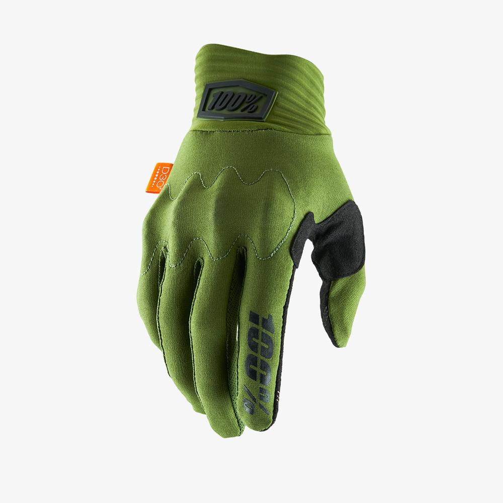 Guantes 100% Cognito Verde Militar / Negro ·