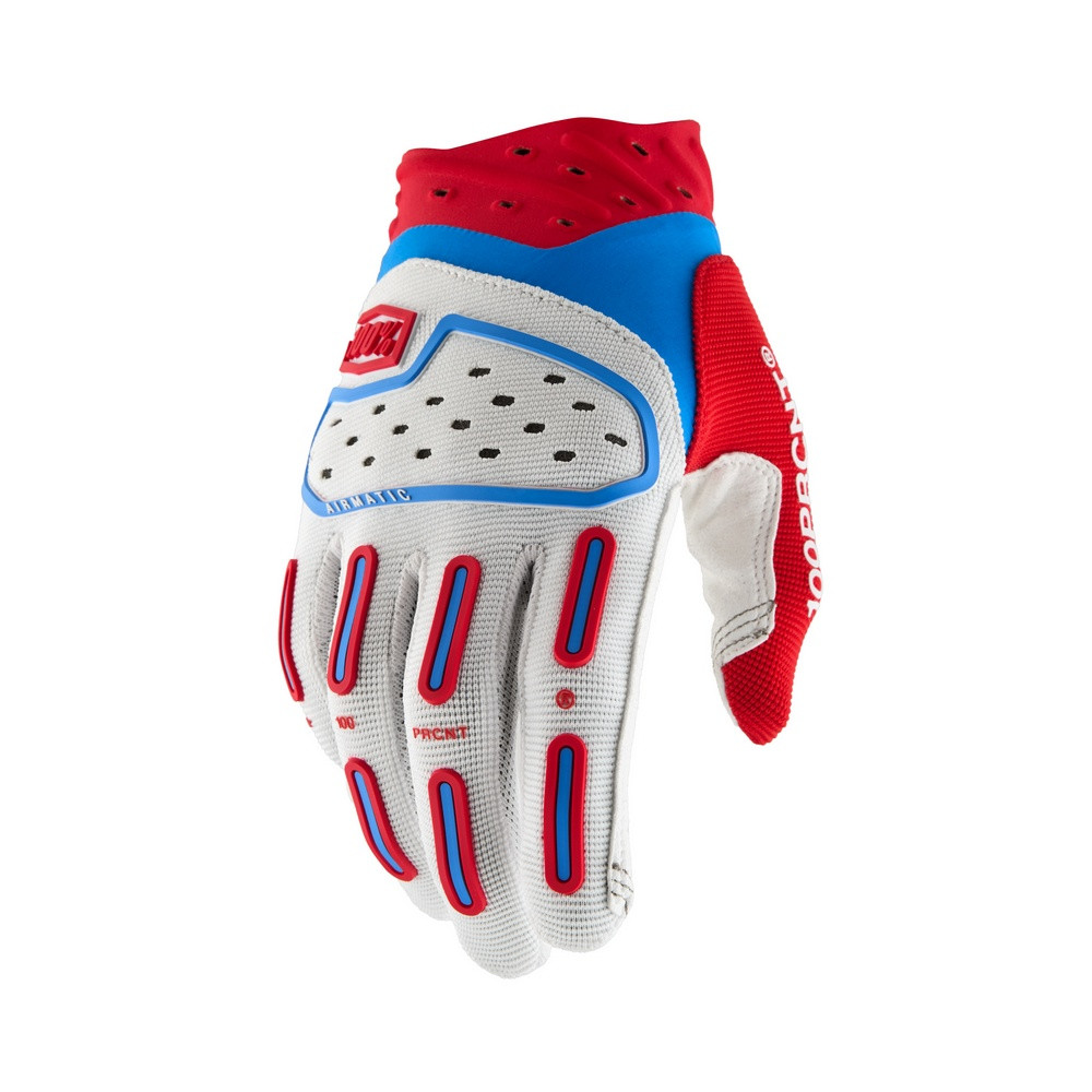 Guantes 100% Airmatic 2 Rojo / Blanco / Azul