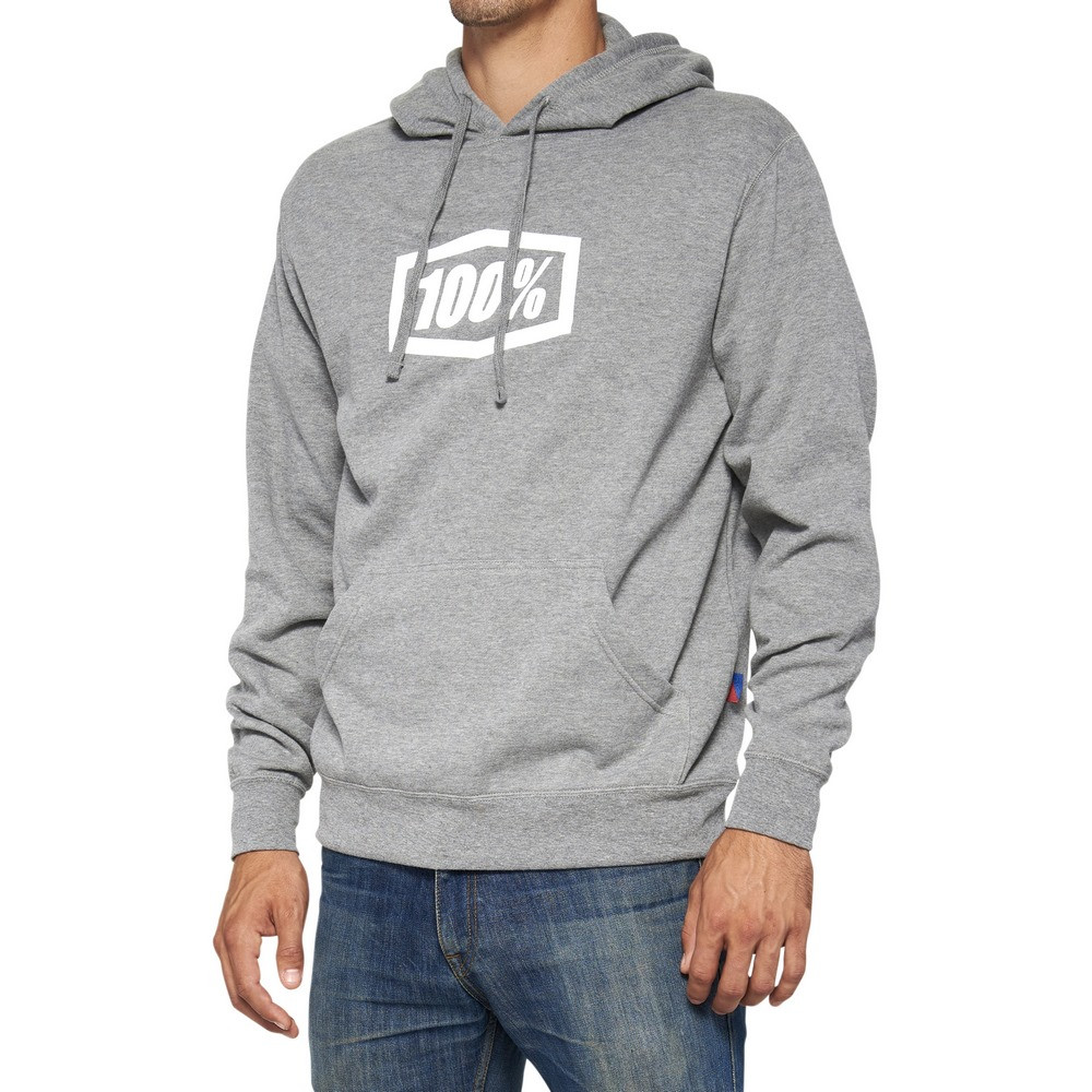 Sudadera 100% Icon Gris ·