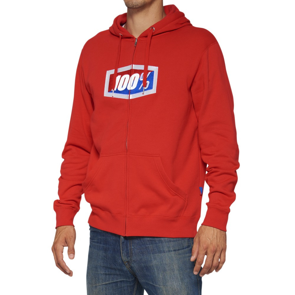 [2003200016] Sudadera 100% Official Rojo · (M)