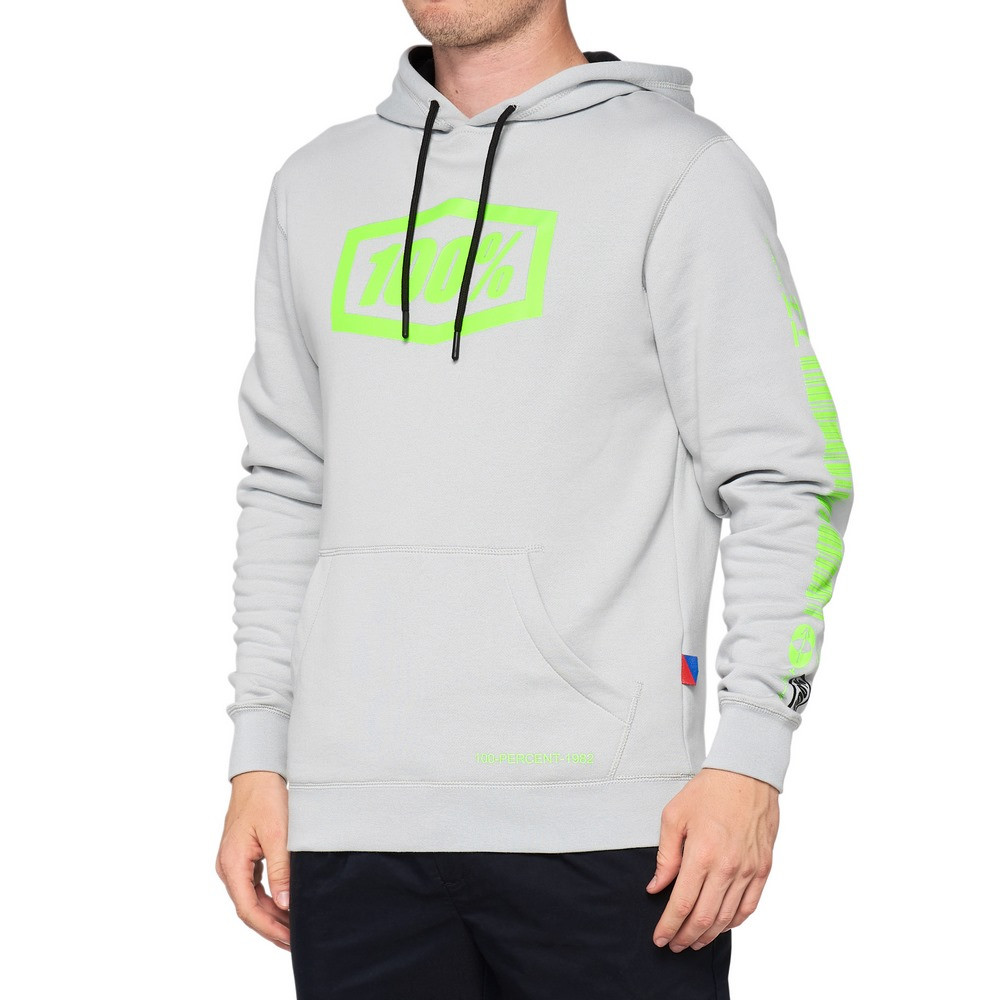 Sudadera 100% Burst Gris ·
