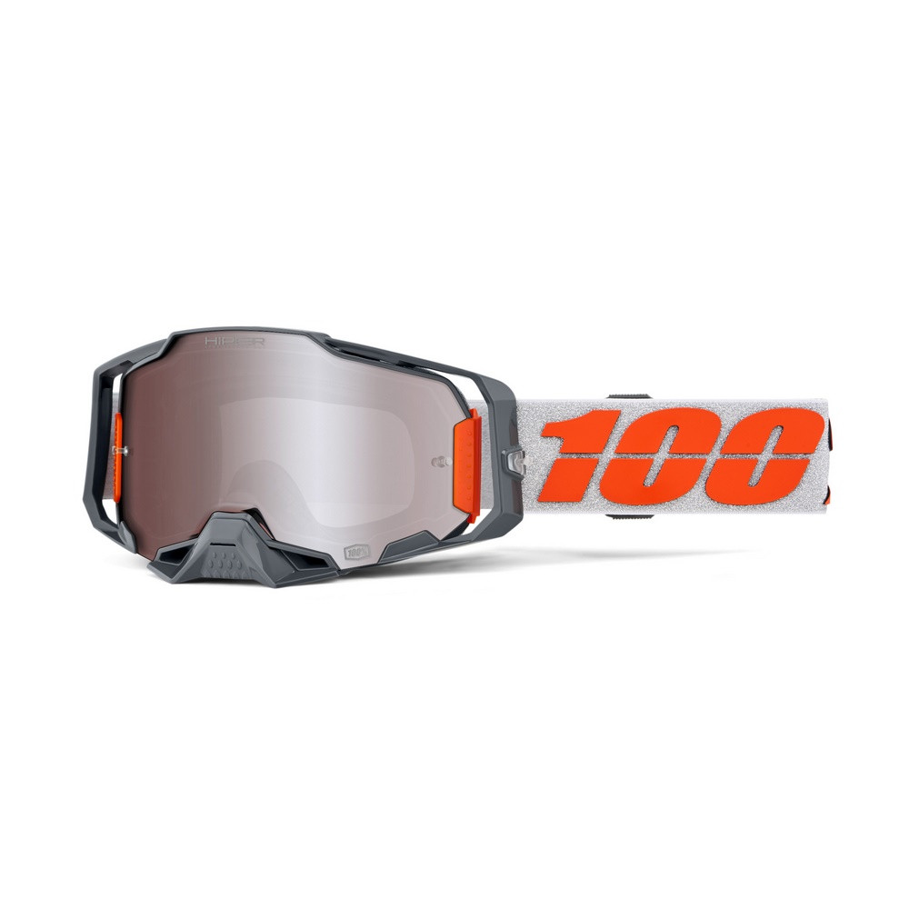 [5000300016] Gafas 100% Armega M2 Plata / Hiper Plata Espejo