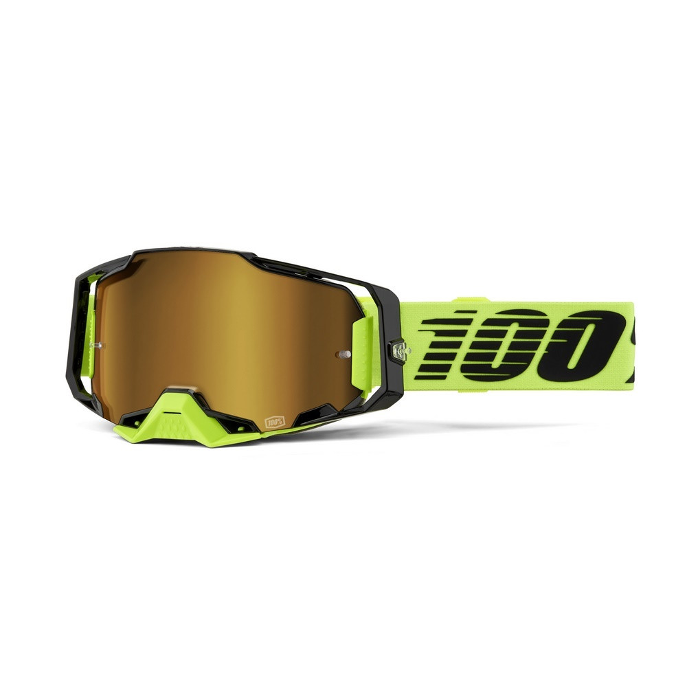 [5000500032] Gafas 100% Armega M2 Amarillo / Oro Espejo