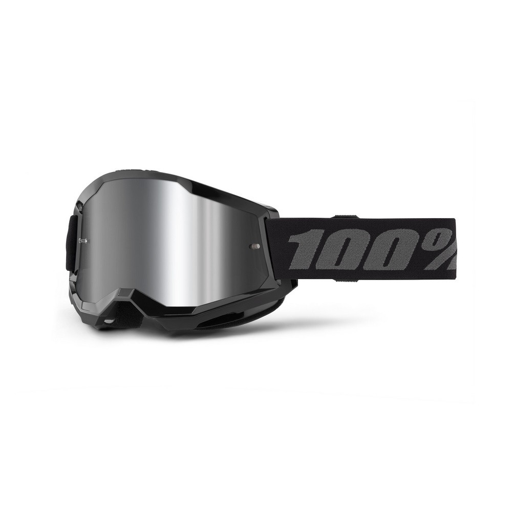 [5002800013] Gafas 100% Strata 2 M2 Negro / Plata Espejo