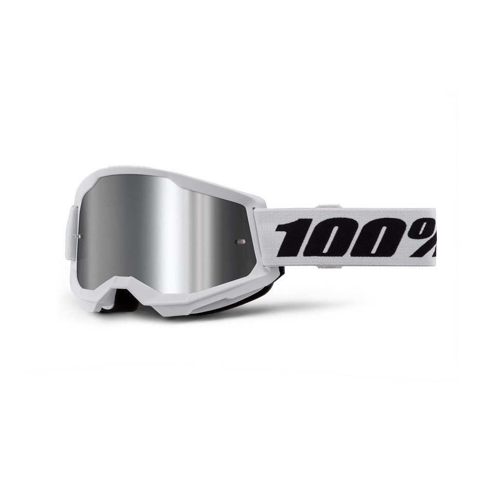 [5002800019] Gafas 100% Strata 2 M2 Blanco / Plata Espejo