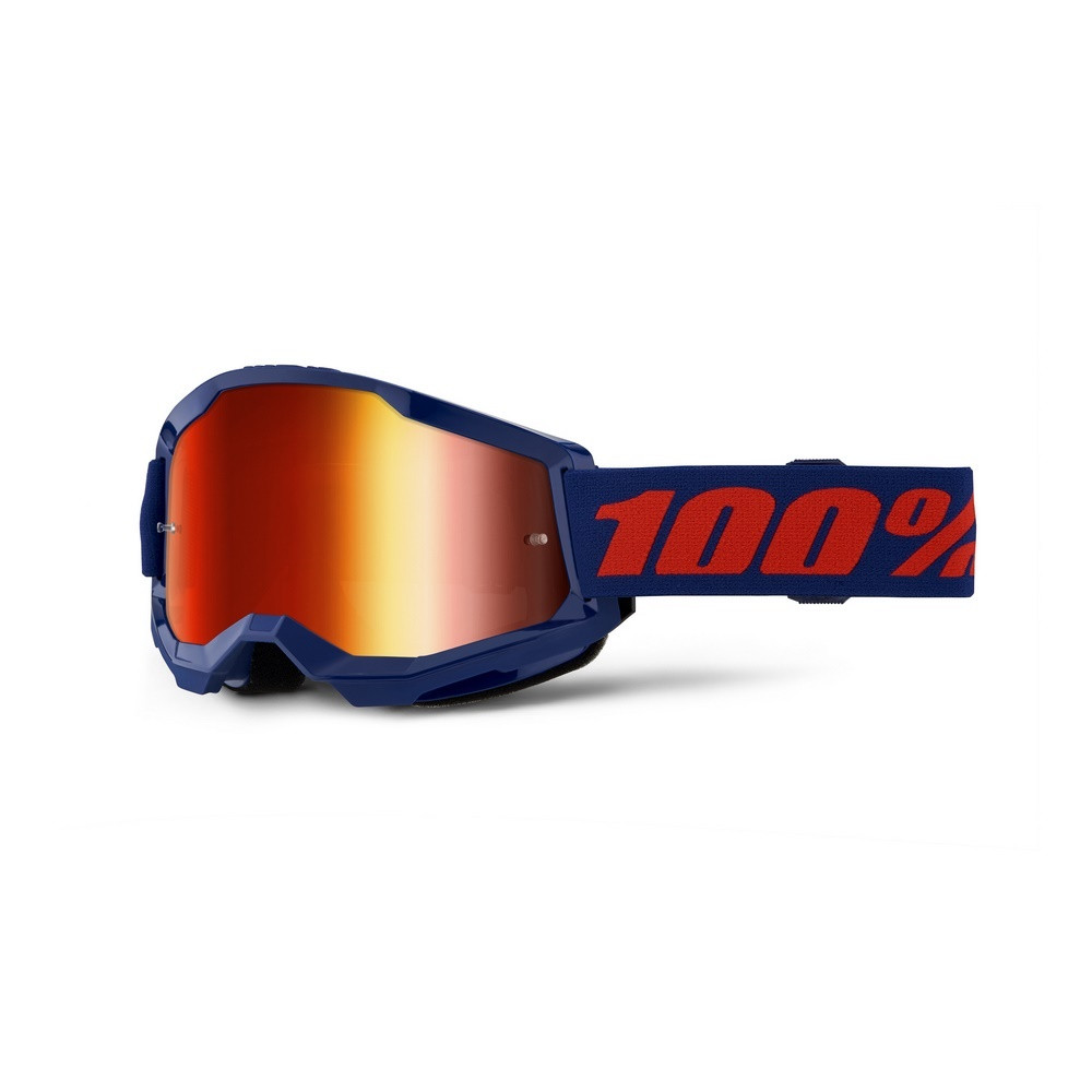 [5002800021] Gafas 100% Strata 2 M2 Azul Marino / Rojo Espejo