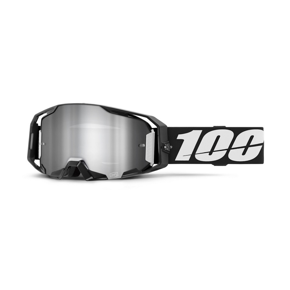 [5006000001] Gafas 100% Armatic Negro / Plata Flash