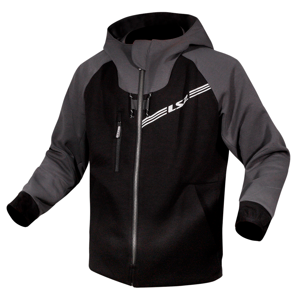 LS2 THROTTLE MAN JACKET BLACK DARK GREY