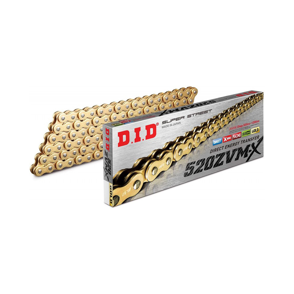 CADENA DID 520ZVM-X x 112 ZB ORO / ORO