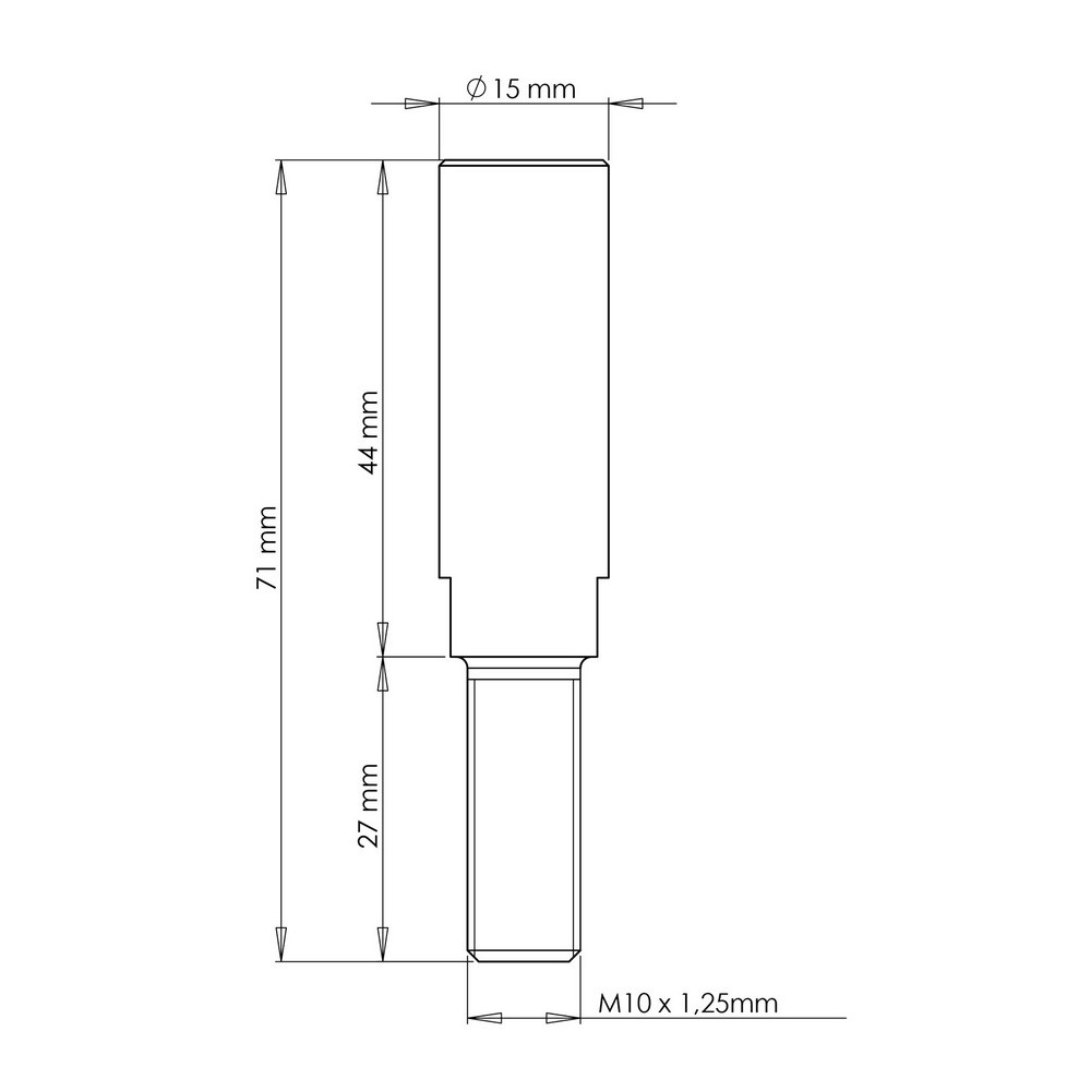 [2CP05300150000] Kit Tornillos Crosspro Espaciador Rueda M10 X 1.25mm 45mm 8uds