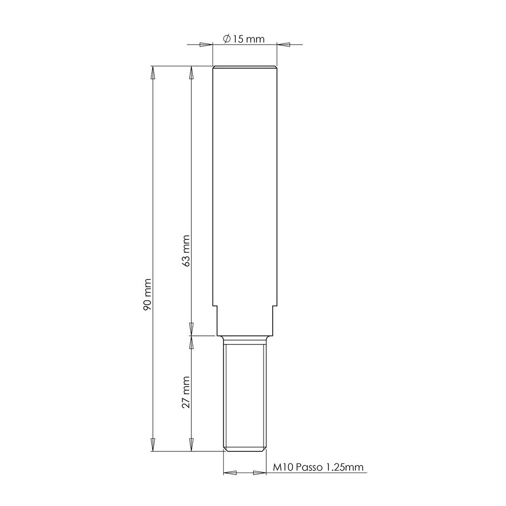 Kit Tornillos Crosspro Espaciador Rueda M10 X 1.25mm 65mm 8uds