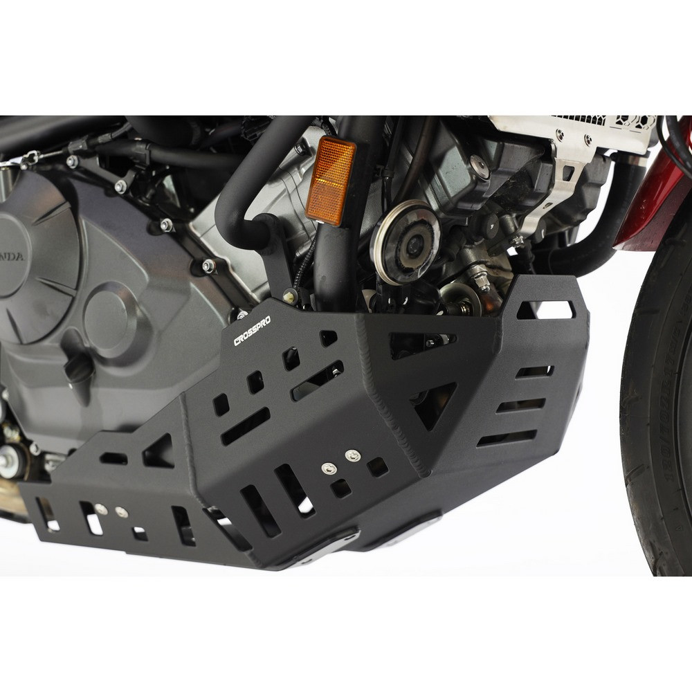 Cubre Carter Crosspro Aluminio Honda Nc700x 12-17 / Nc750x 14-20 Negro T