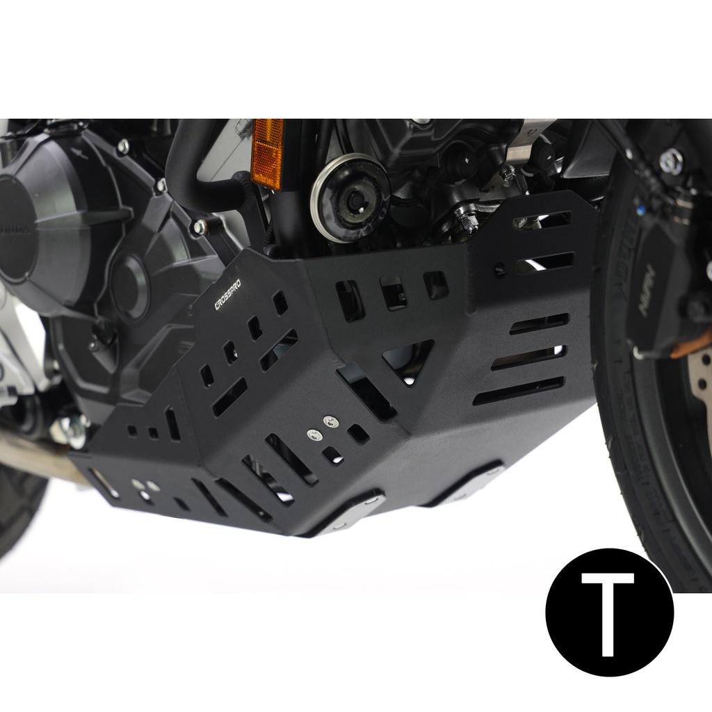 Cubre Carter Crosspro Aluminio Honda Nc750x 21-24 Negro T