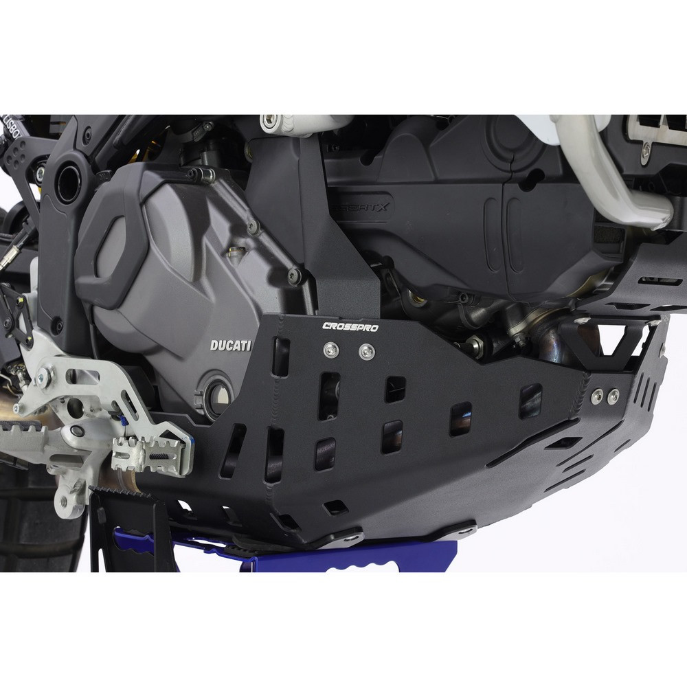 Cubre Carter Crosspro Aluminio Ducati Desertx 22-24 Negro T