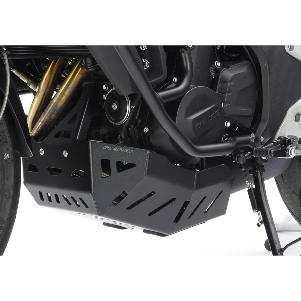 Cubre Carter Crosspro Aluminio Cf Moto Mt Negro T