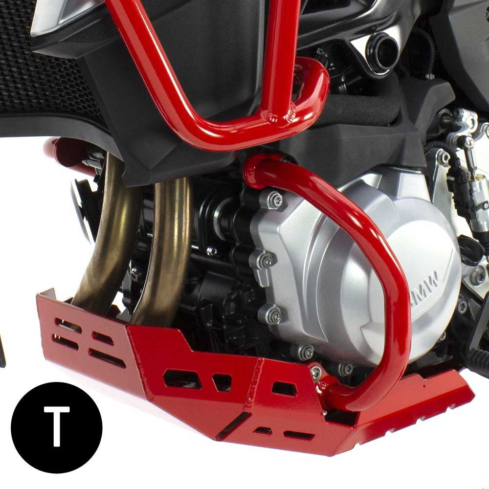 Cubre Carter Crosspro Aluminio BMW F750gs 16-20 / F850gs 16-20 Negro T