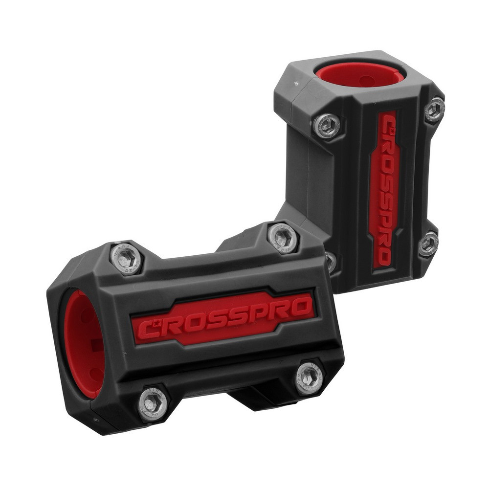 [2CP197000B0505] Protector Nylon Barra Lateral Crosspro Negro / Rojo