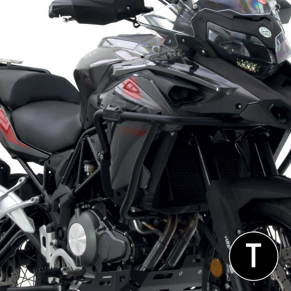 Barras Protección Carenado Crosspro Benelli TRK 17-24 / TRK X 18-24 Negro