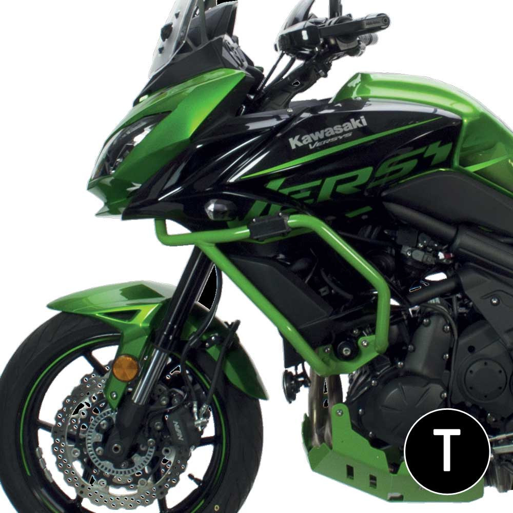 Barras Proteccion Carenado Crosspro Kawasaki Kle Versys 15-22 Negro T