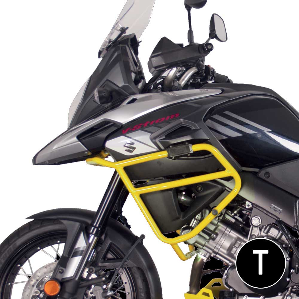 [2CP197028A0005] Barras Protección Carenado Crosspro Suzuki DL1000 V-Strom 17-19 Negro