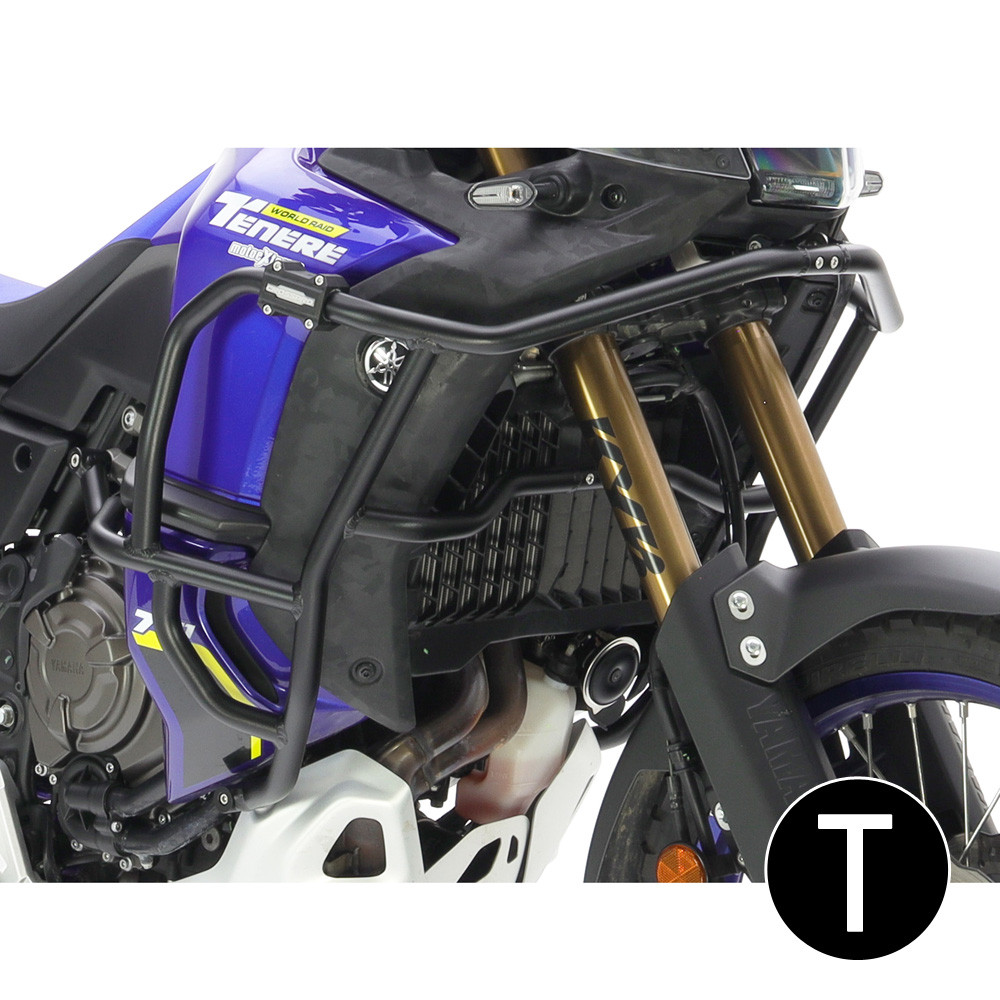 [2CP197082A0005] Barras Protección Carenado Crosspro Yamaha Tenere World Raid 22-25 Negro