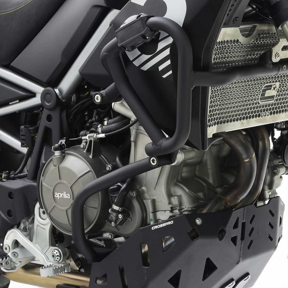 [2CP197087A0005] Barras Protección Motor Carenado Crosspro Aprilia Tuareg 22-25 / Rally Negro
