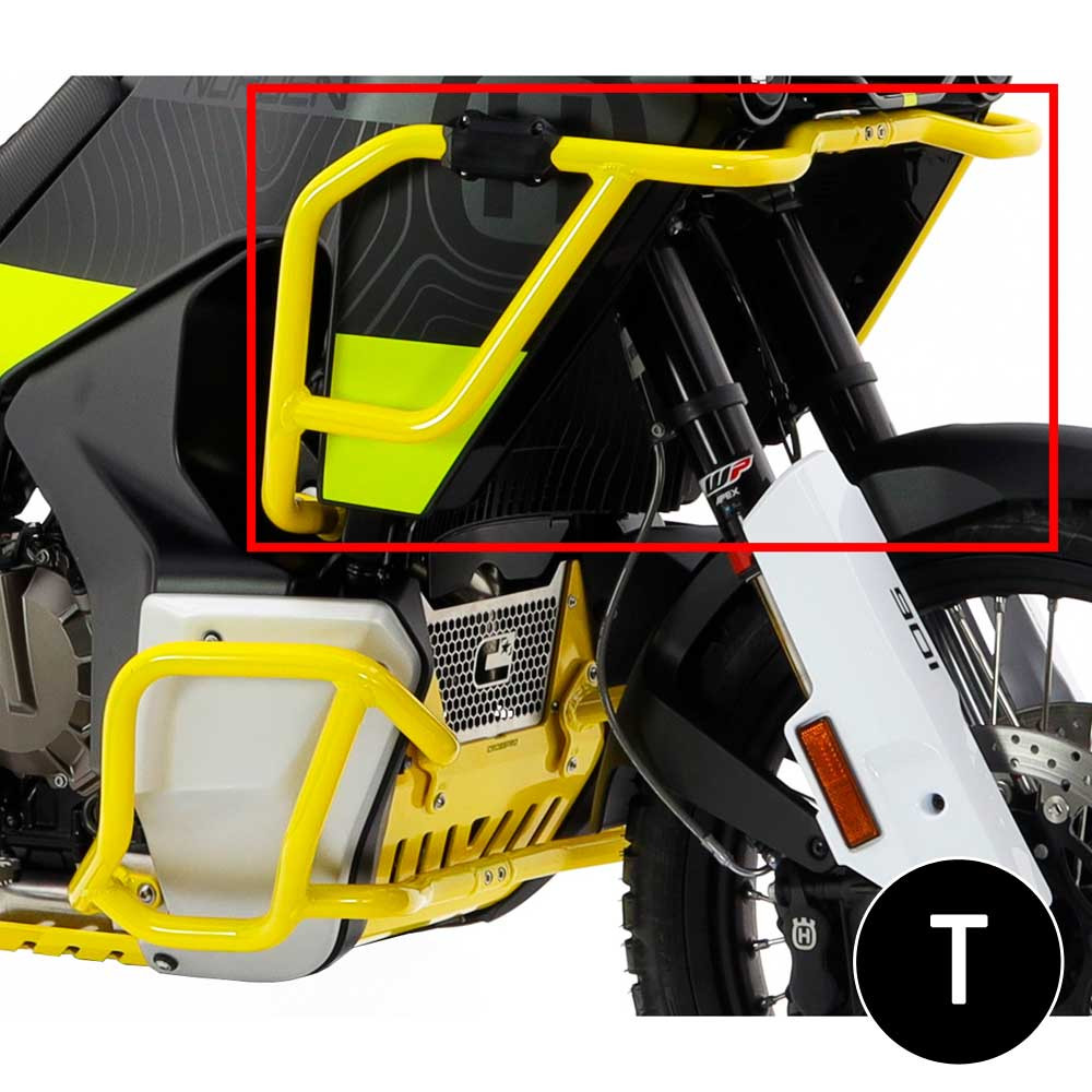 [2CP197U78A0005] Barras Proteccion Carenado Crosspro Husqvarna Norden 22-25 / Expedition 23-25 Negro T