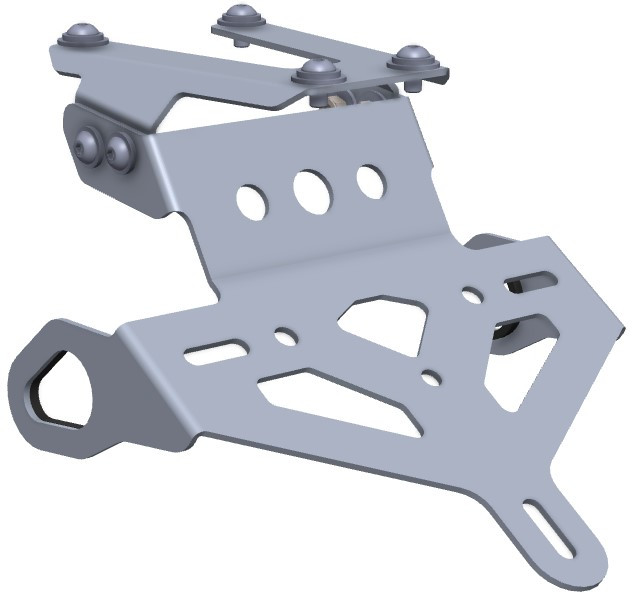 [2CP20700550005] Soporte Matricula Crosspro Yamaha Tenere 20-26 / Rally 21-26 / World Raid 22-26 Negro T